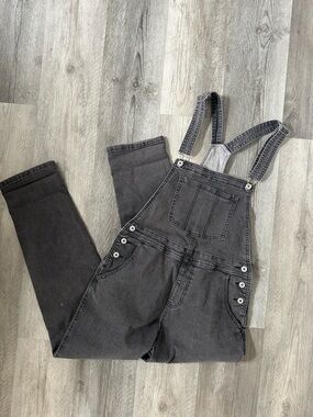 Charcoal Denim Overalls